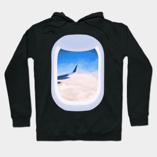 Plane Window Sunset Hoodie